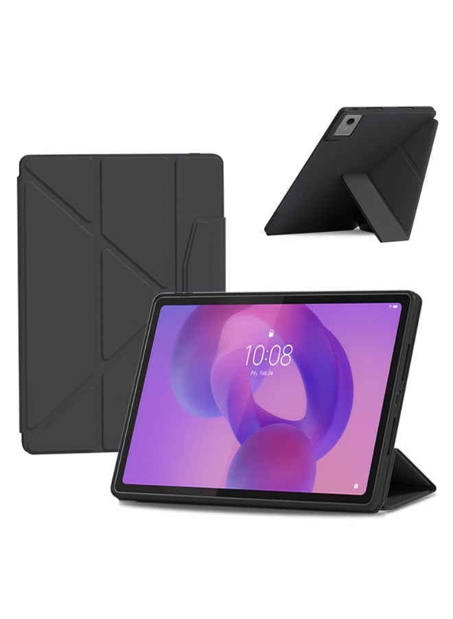 Case Compatible with Lenovo Idea Tab Plus 12.1 inch 2025 Tablet, Folio Anti-Scratch Cover with Buckle, Y-fold Multi-angle Bracket, Auto Wake/Sleep - Image 1