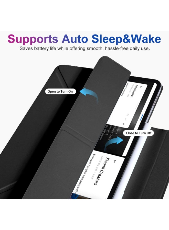 Case Compatible with Lenovo Idea Tab Plus 12.1 inch 2025 Tablet, Folio Anti-Scratch Cover with Buckle, Y-fold Multi-angle Bracket, Auto Wake/Sleep - Image 3