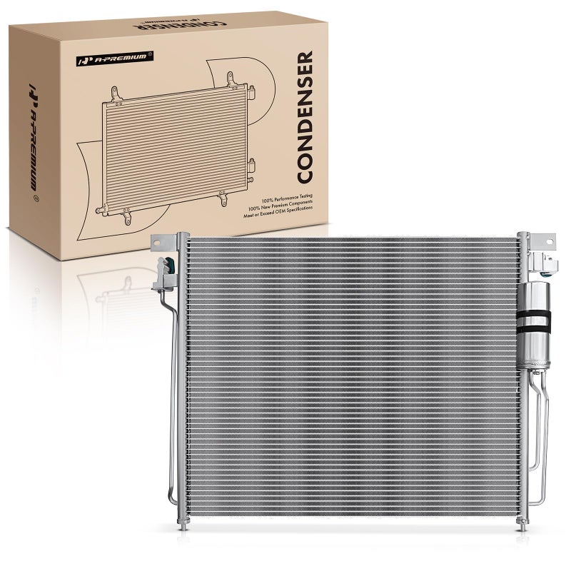 A-Premium APremium Air Conditioning AC Condenser Compatible with Nissan Frontier 0519 Pathfinder 0507 Xterra 0515 Suzuki Equator 0912