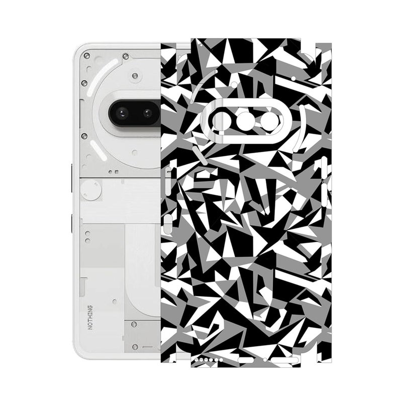 90STETHIX Mobile Skin Sticker Wrap | Compatible for Nothing Phone 3A | Scratchproof Matte Finish | Full Coverage for All Sides & Camera Protection (Design-1) (163) - Image 1