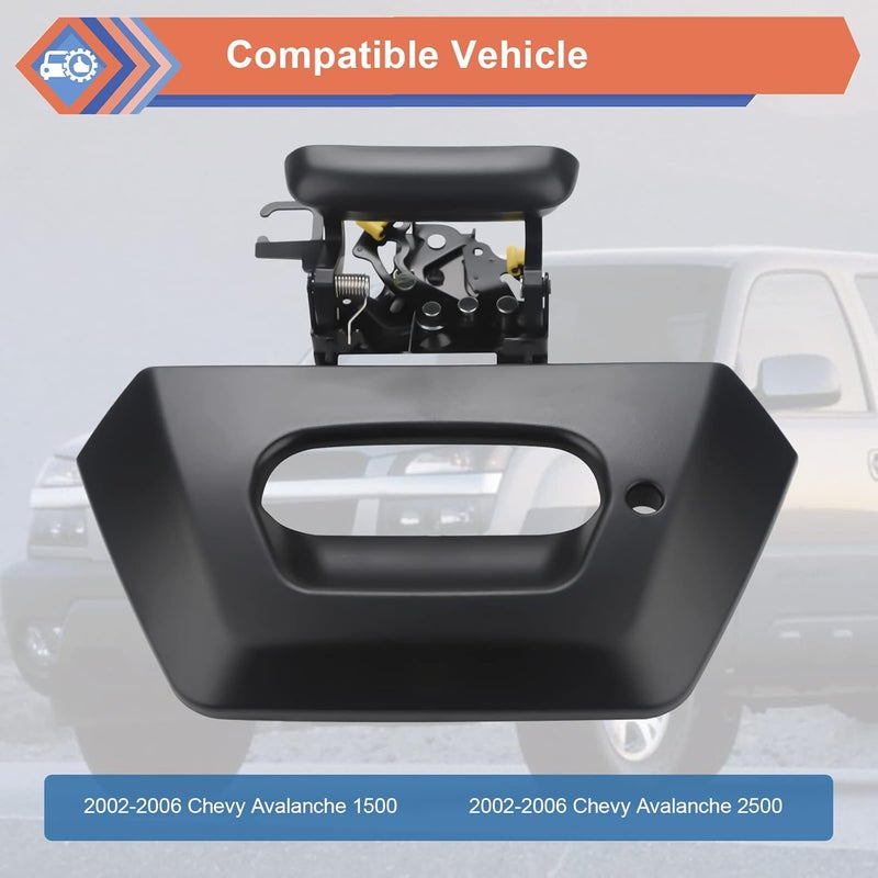 ZONFANT Tailgate Door Handle and Bezel for Chevy Avalanche - Image 3