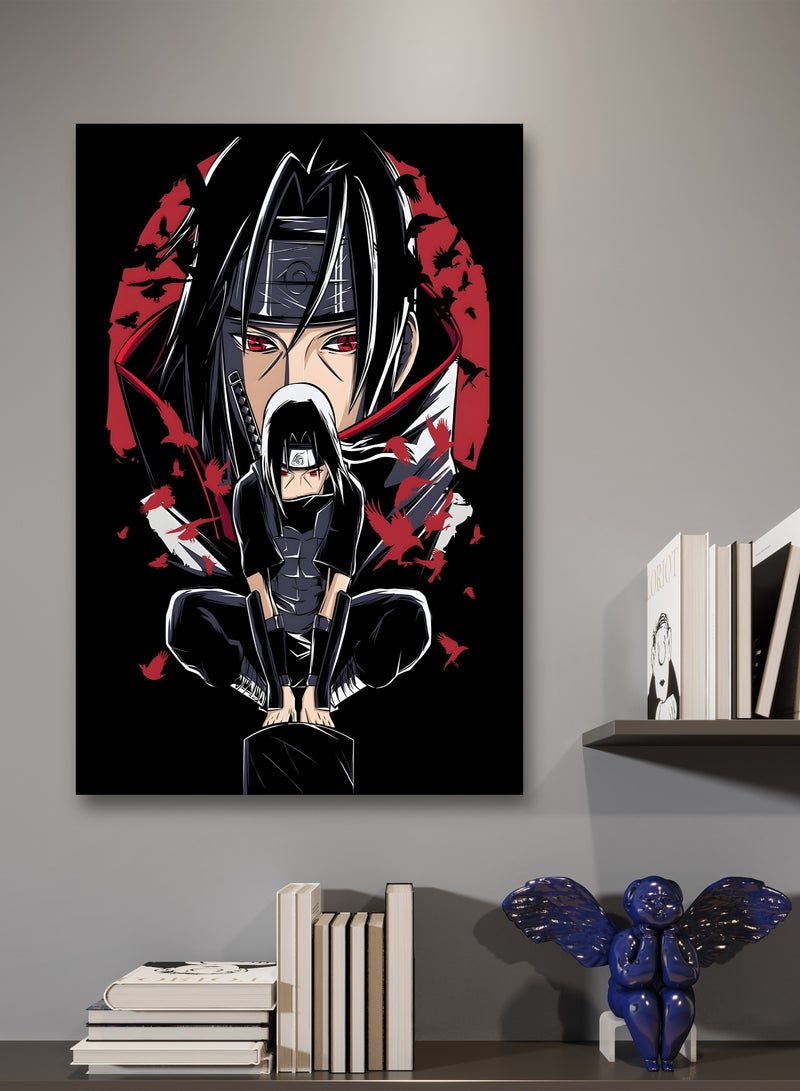 MODCLASS Wall Art Printed Canvas Frame Itachi Uchiha  - Image 1
