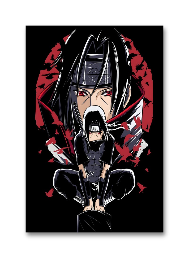 MODCLASS Wall Art Printed Canvas Frame Itachi Uchiha  - Image 2