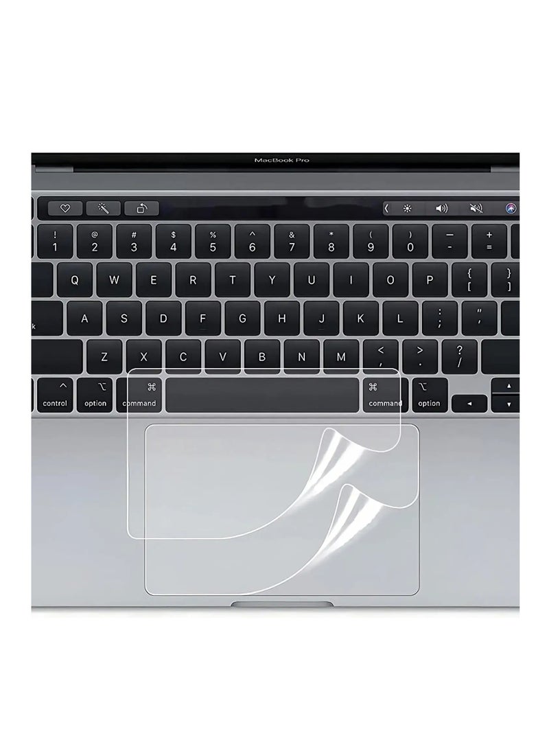 [2PCS] واقي لوحة اللمس لجهاز MacBook Pro مقاس 16 بوصة لعام 2024-2021 MacBook Pro 16" M4 M3 M2 M1 Pro/Max A3403 A3186 A2991 A2780 A2485 مضاد للخدش ومقاوم للماء غطاء لوحة اللمس ملحقات جلد لوحة اللمس، شفاف - Image 1