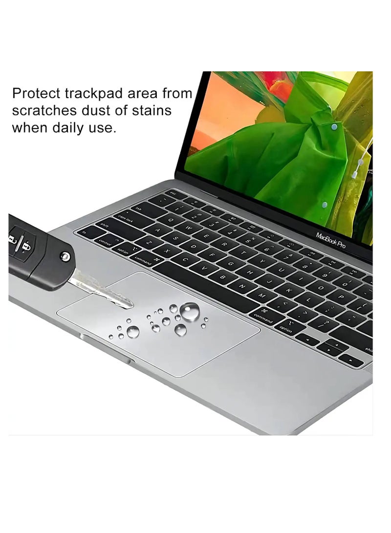 [2PCS] واقي لوحة اللمس لجهاز MacBook Pro مقاس 16 بوصة لعام 2024-2021 MacBook Pro 16" M4 M3 M2 M1 Pro/Max A3403 A3186 A2991 A2780 A2485 مضاد للخدش ومقاوم للماء غطاء لوحة اللمس ملحقات جلد لوحة اللمس، شفاف - Image 3
