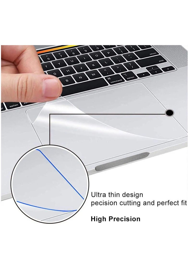 [2PCS] واقي لوحة اللمس لجهاز MacBook Pro مقاس 16 بوصة لعام 2024-2021 MacBook Pro 16" M4 M3 M2 M1 Pro/Max A3403 A3186 A2991 A2780 A2485 مضاد للخدش ومقاوم للماء غطاء لوحة اللمس ملحقات جلد لوحة اللمس، شفاف - Image 5