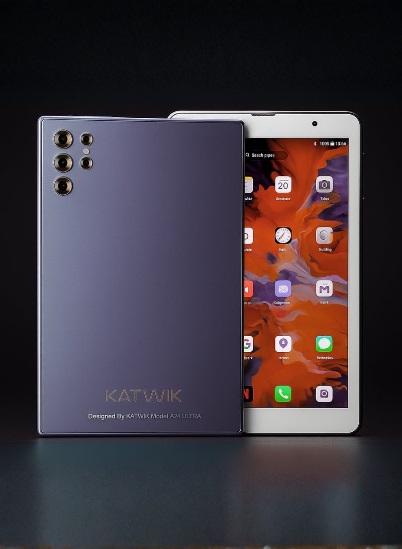 KATWIK A24 ULTRA Smart PC Tablet for Kids Education, 10.1 Inch Display, Wireless Keyboard & Mouse, Flip Cover, Bluetooth Earbuds, Pen, C-Type Charger - Image 1