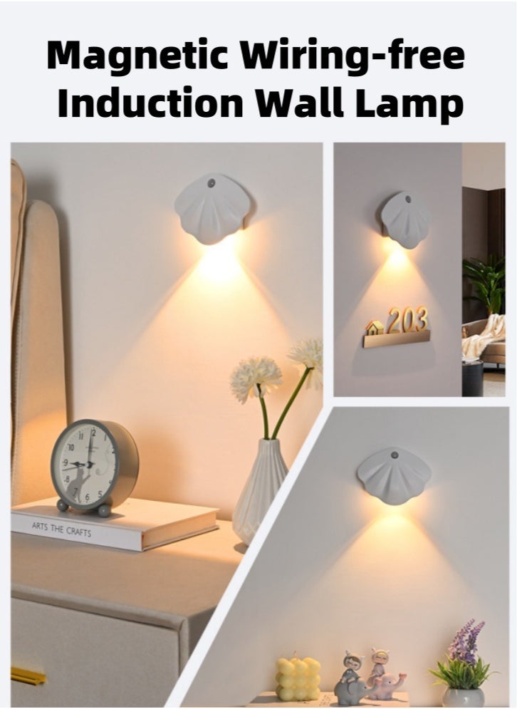 Lullaxx Lullaxx Shell motion sensor light for home,3-color Dimmable Indoor night light,under cabinet light,for Bedroom, Stairs, Hallway(White,1200mAh)  - Image 2