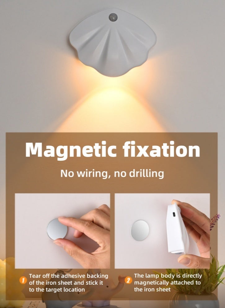 لولكس ضوء ليلي من Lullaxx، ضوء حائط، مصابيح ليلية مزودة بمستشعر حركة مناسبة لغرفة النوم والحمام والممر والمطبخ والسلالم والأطفال والبالغين، بثلاثة أوضاع ألوان - Image 2