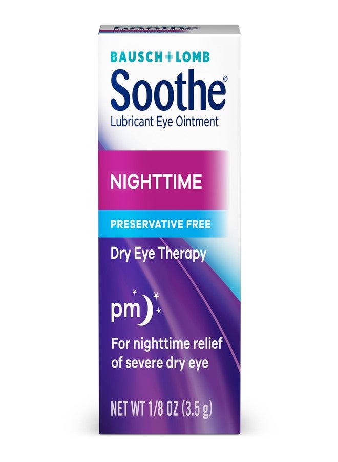 Bausch + Lomb Soothe Eye Ointment by Bausch & Lomb, Lubricant Relief for Dry Eyes, Moisturizing & Comforting Nighttime Dry Eye Therapy, Suitable for Sensitive Eyes, Preservative Free, 3.5 g - 4 Pack - Image 2