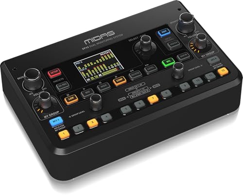 Midas DP48 Dual 48 Channel Personal Monitor Mixer with SD Card Recorder Stereo Ambience Microphone and Remote Powering - Image 1