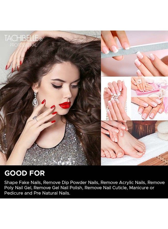 Tachibelle 10 Pcs Premium Japan Abrasive 180180 Fine Disinfectable Washable Zebra Perfect Files For Natural Nails - Image 3