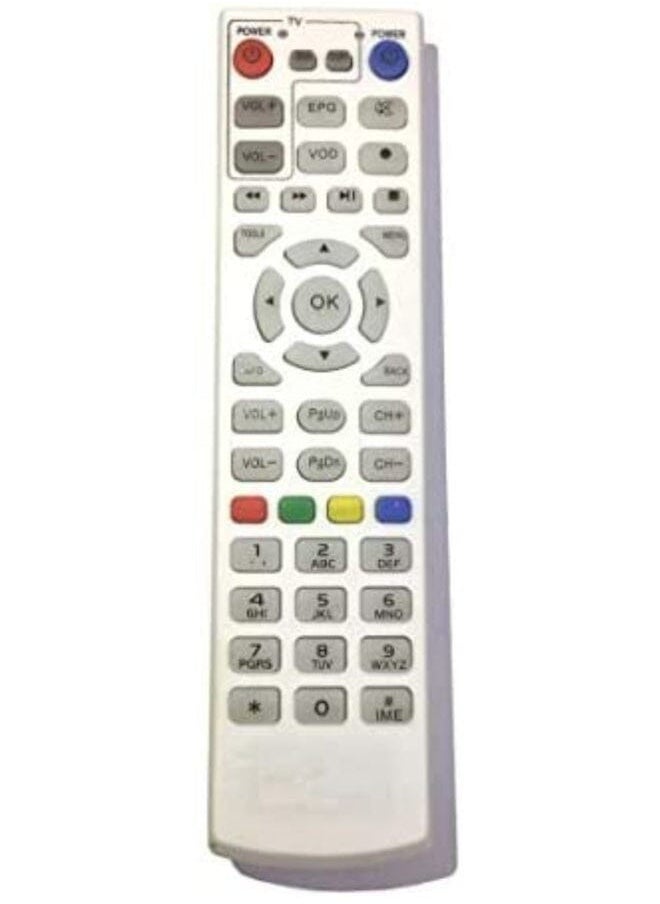 Raxoom Tv Remote Control For Elife Etisalat White