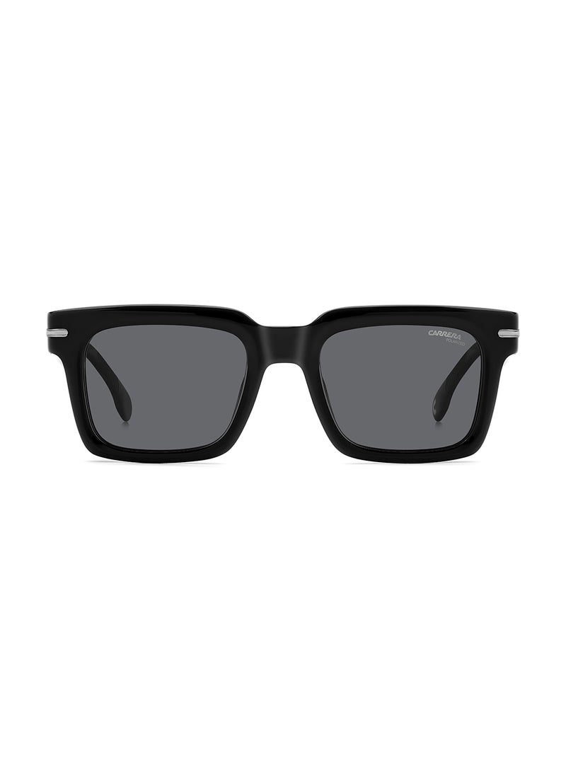 Carrera Men's Polarized Rectangular Sunglasses - Carrera 316/S Black Millimeter - Lens Size: 52 Mm - Image 3