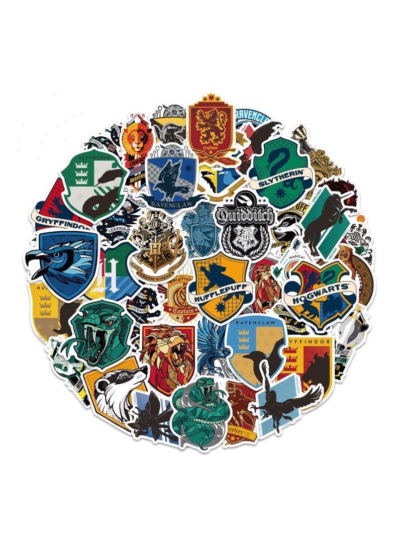 Harry Potter - Harry Potter Academy Badges Waterproof Stickers 50 Pieces - Image 1