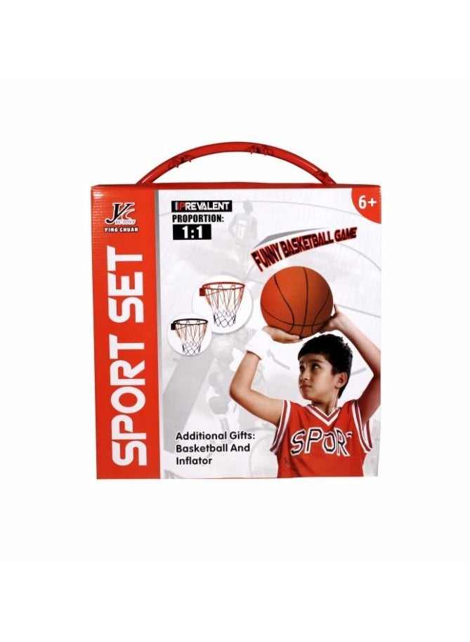 Basketball hoop set with net and ball  - Image 2