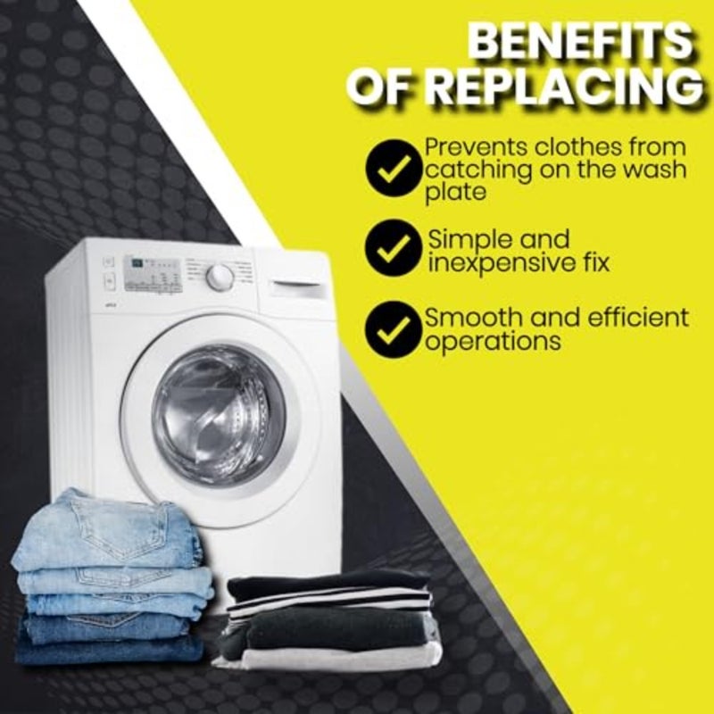 Washer pulsator cap replacement part for DC66-00777A, 2-pack, durable plastic, black, precise fit and easy installation - Image 2