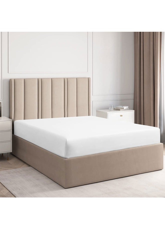 GUSGU اضافية كبيرة فراش الغطاء الواقي ، عالية الجودة 100 ٪ للماء فراش الغطاء ، لا ضوضاء ، تنفس لينة ، مع 5-26cm جيب عميق غطاء السرير ، لا تحتوي على الفينيل - Image 1