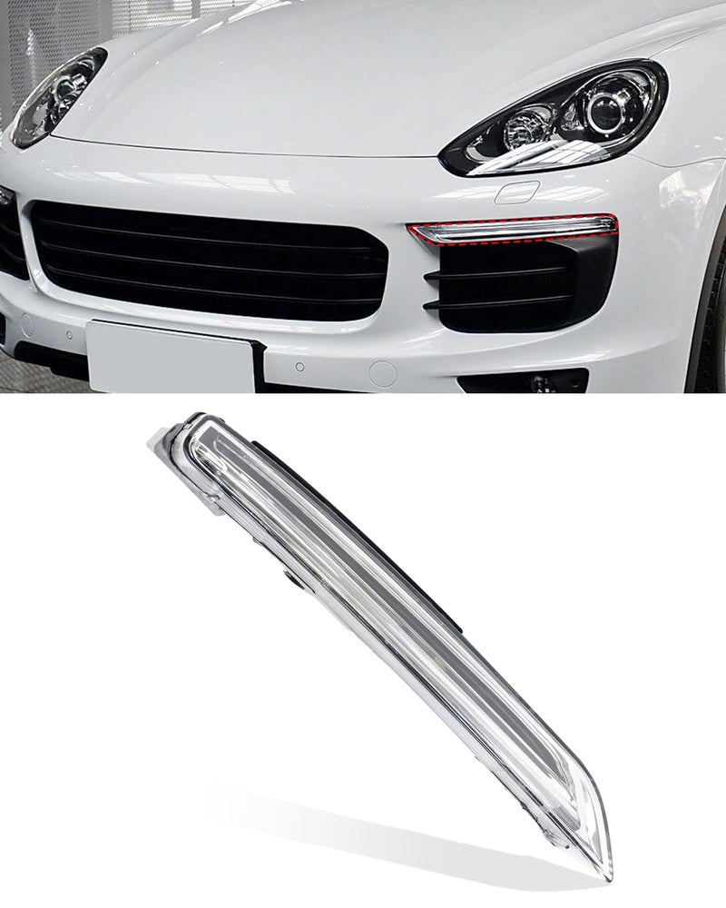 SHSBSCAR LED Daytime Running Light, Light Left Replacement Compatible with Porsche Cayenne (2015-2018), Replace OEM Part # 95863118130 - Image 1