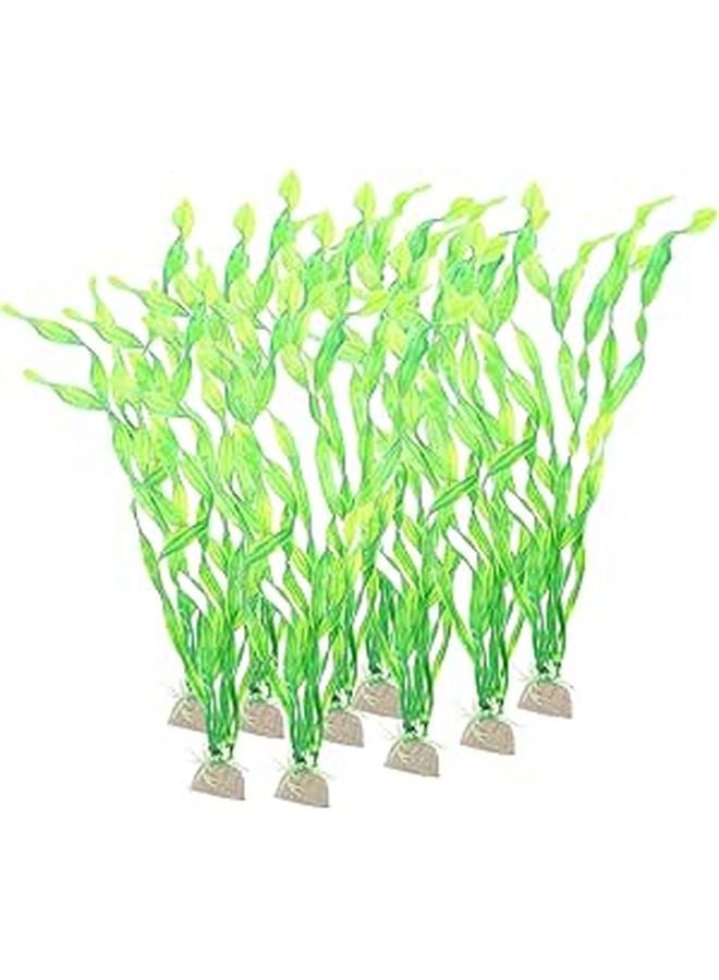 طحالب حوض السمك الأخضر العشب الاصطناعي نباتات حوض السمك زخارف تحت الماء من الراتنج - Image 1