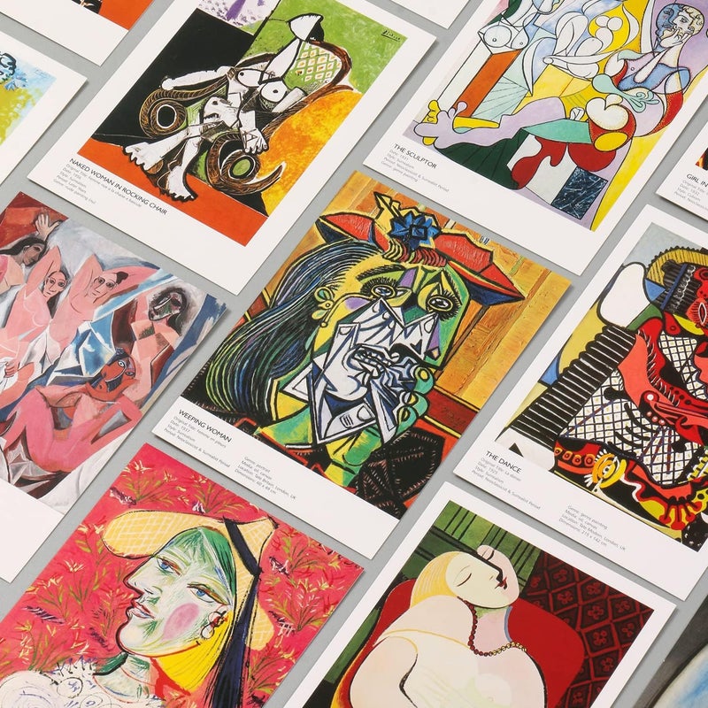 EDENMS Pablo Picasso Art Postcards, Famous Painting Abstract Artwork Post Cards Bulk Pack(30 Pack), Aesthetic wall art prints decor, Postcards Poster for School Students Teacher Thank You Note Cards - Image 5
