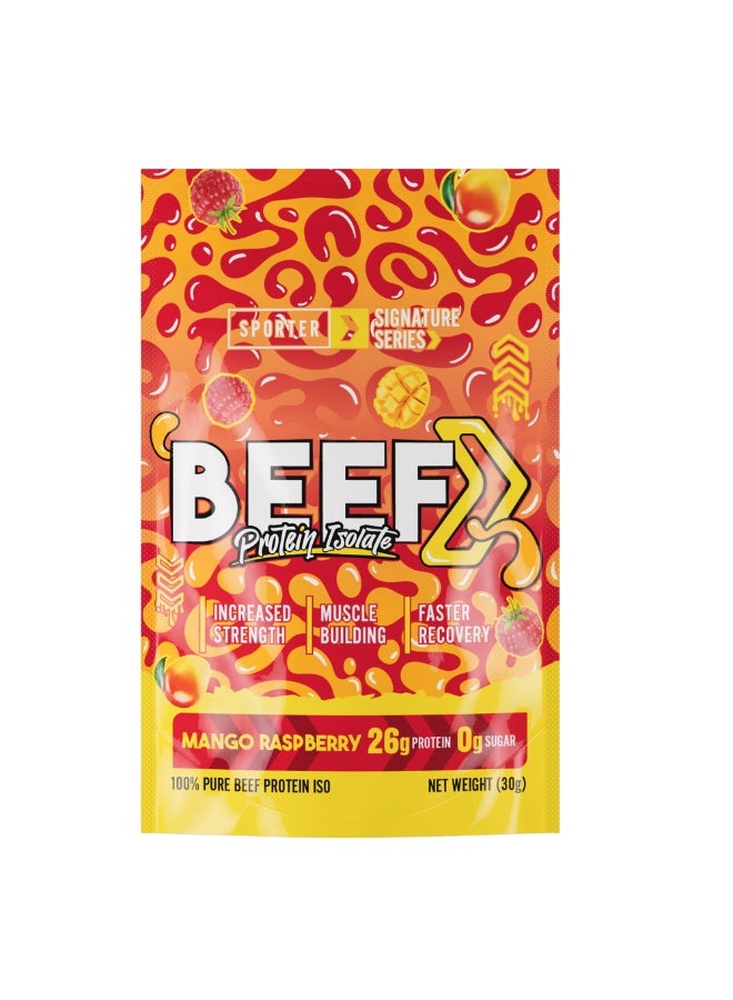 SPORTER Sporter Signature Series BEEF Protein Isolate - Bundle of 5 Flavors | 26g Protein | Zero Sugar | Halal | 5 x 30g Sachets - Image 2