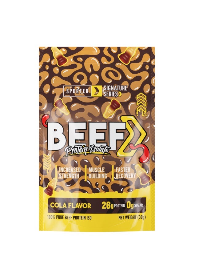 SPORTER Sporter Signature Series BEEF Protein Isolate - Bundle of 5 Flavors | 26g Protein | Zero Sugar | Halal | 5 x 30g Sachets - Image 3