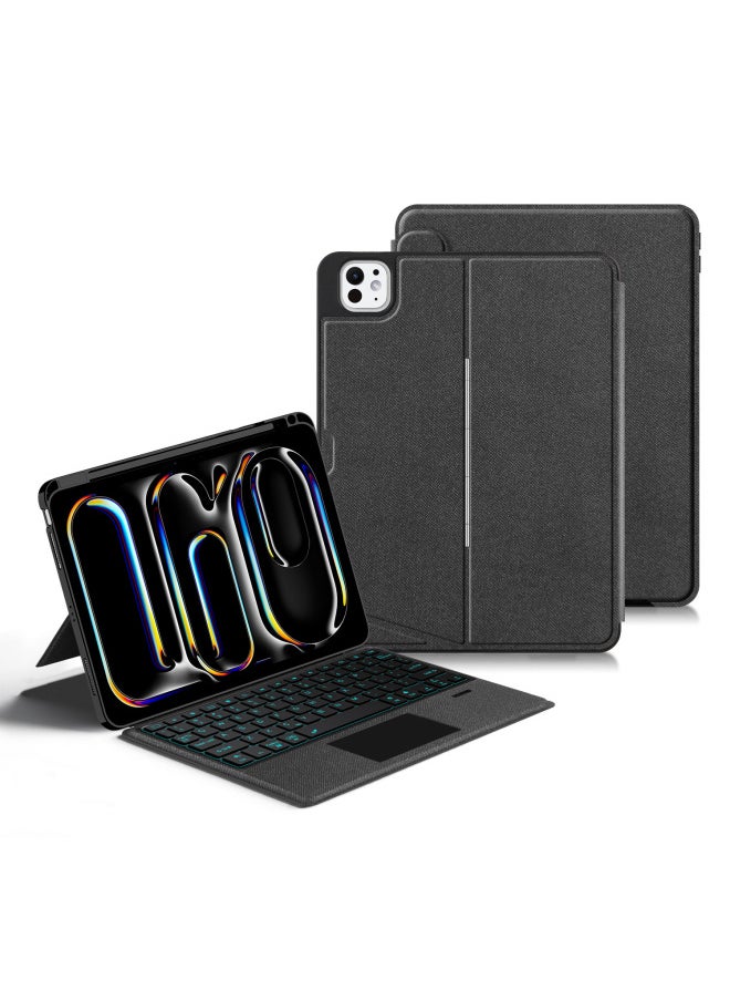 Generic - Magnetic Attraction Keyboard Case Compatible With IPad Pro 11/M4/M2 Air 13 12.9/10th Generation Wireless Bluetooth Keyboard-Color:White [backlight/horizontal And Vertical Magnetic Separation]]-Product Type:iPad Air 11/2018-2022 Pro 11-inch Air5/4 10.9-inch - Image 1