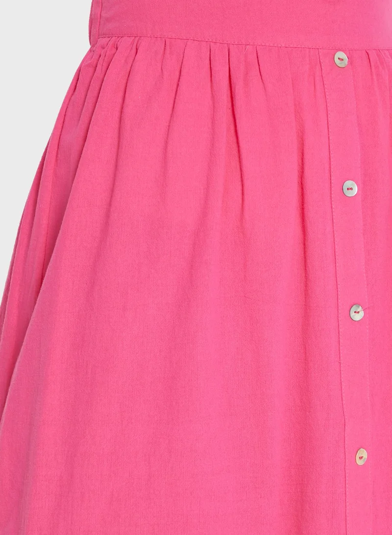 ELLA Button Down Maxi Skirt