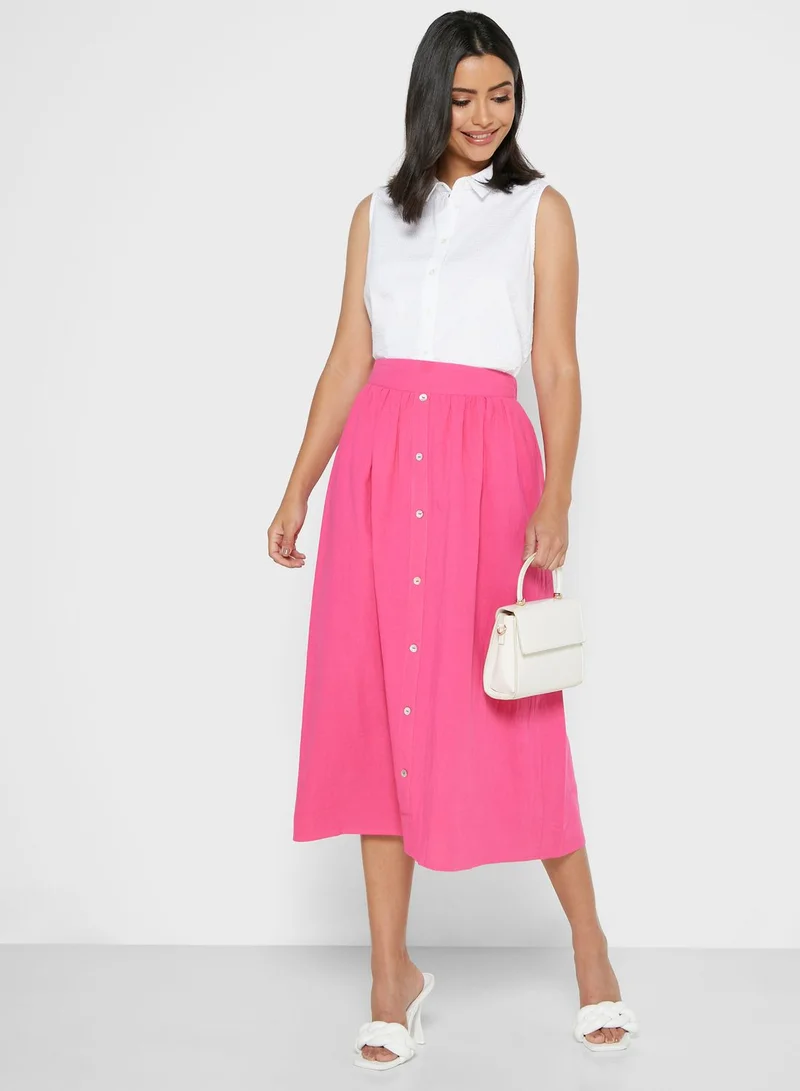 ELLA Button Down Maxi Skirt