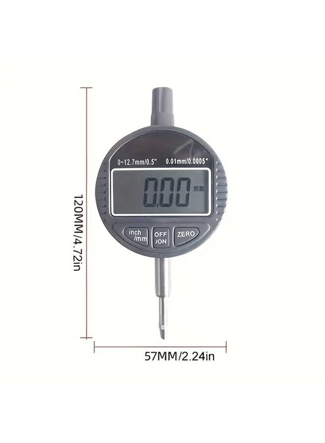 12.7mm Digital Indicator Dial Gauge With Plastic Head Precision Measurement Tool - Image 3