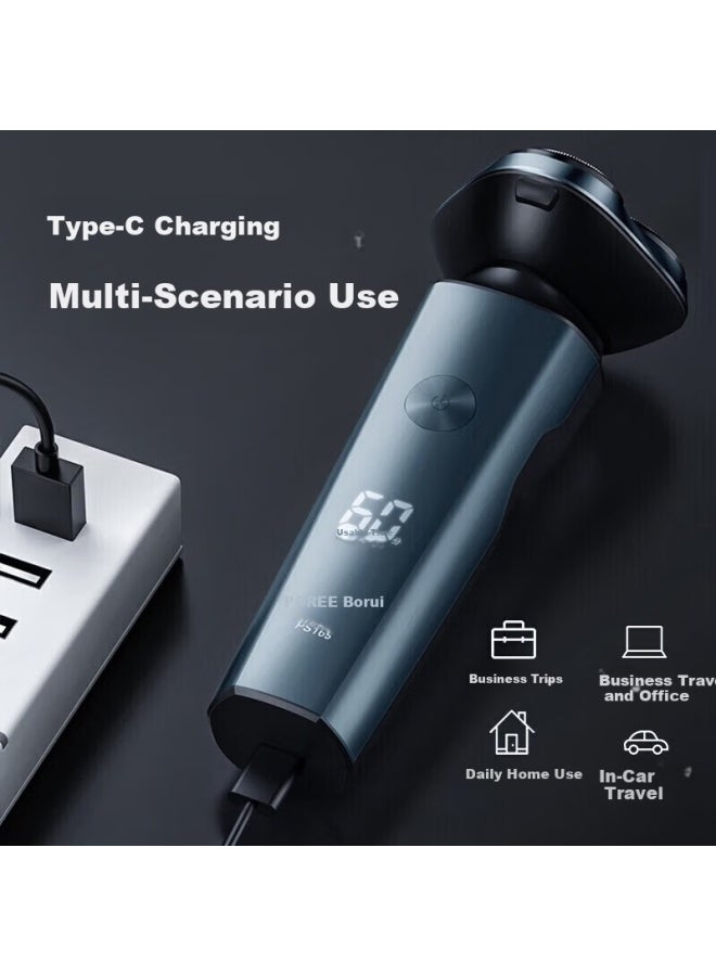 Flyco Borui Series Electric Shaver Anti-pinch Washable Fast Charging Wet And Dry Beard Trimmer Gift For Boyfriend Father Holiday Birthday New Year Ps165 - Image 2