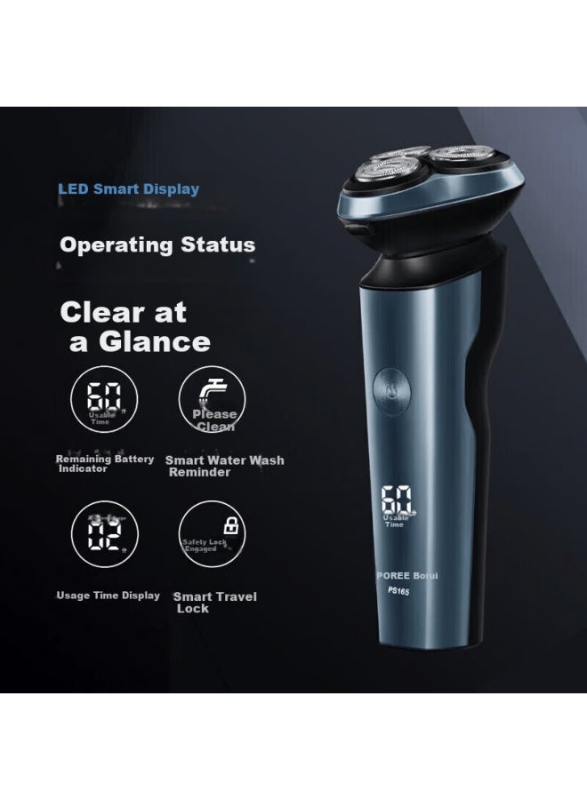 Flyco Borui Series Electric Shaver Anti-pinch Washable Fast Charging Wet And Dry Beard Trimmer Gift For Boyfriend Father Holiday Birthday New Year Ps165 - Image 1