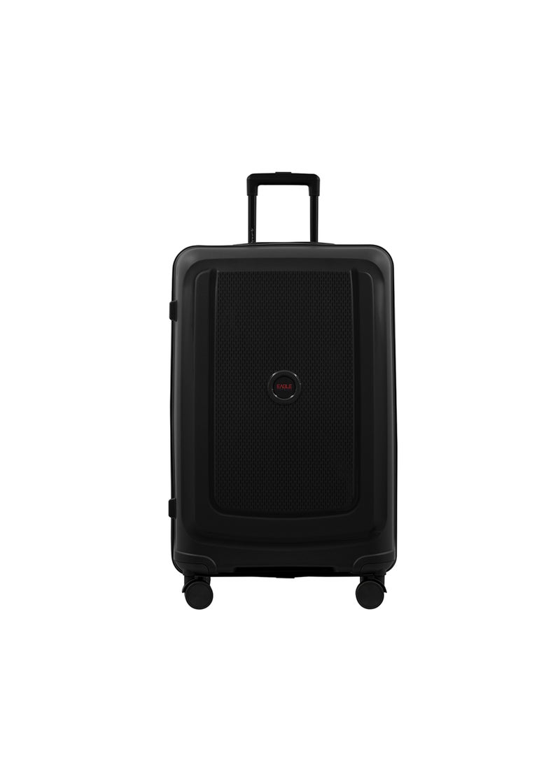 Eagle Express CLIFTON Check-in Travel POLYPROPYLENE Hard Trolley 360° Double Spinner Wheels Secure Lock 28 inch BLACK EDITION - Image 2
