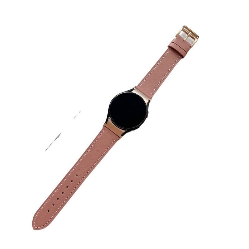 منتج لـ الاستخدام باللون أبيض Samsung Galaxy Watch Leather Smartwatch اليومي للساعة الذكية واستبدال السوار والرياضة وتغيير الإطلالة - Image 5