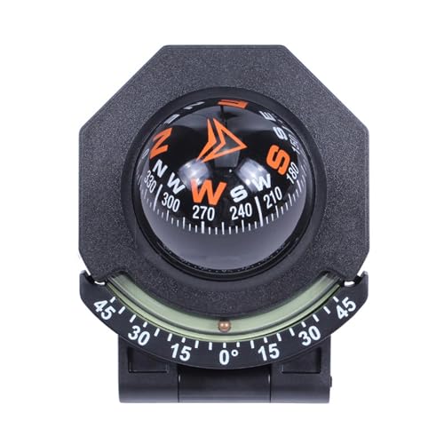 BinaryABC Car Compass,Vehicle Compass with Slope Meter,Automotive Compass Ball,Car Dashboard Accessories,Universal Compass for Car Boat Truck - Image 3