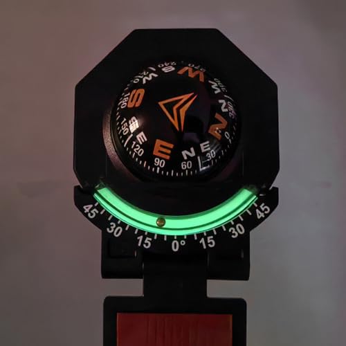 BinaryABC Car Compass,Vehicle Compass with Slope Meter,Automotive Compass Ball,Car Dashboard Accessories,Universal Compass for Car Boat Truck - Image 4