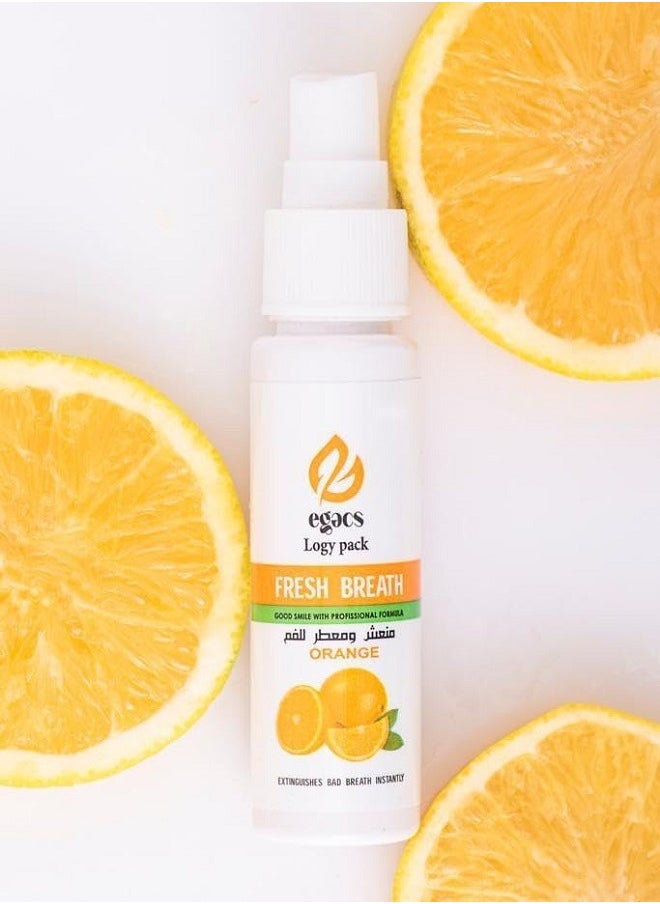 Egacs Cosmetics - Fresh Breath Spray Orange 30ml - Image 1