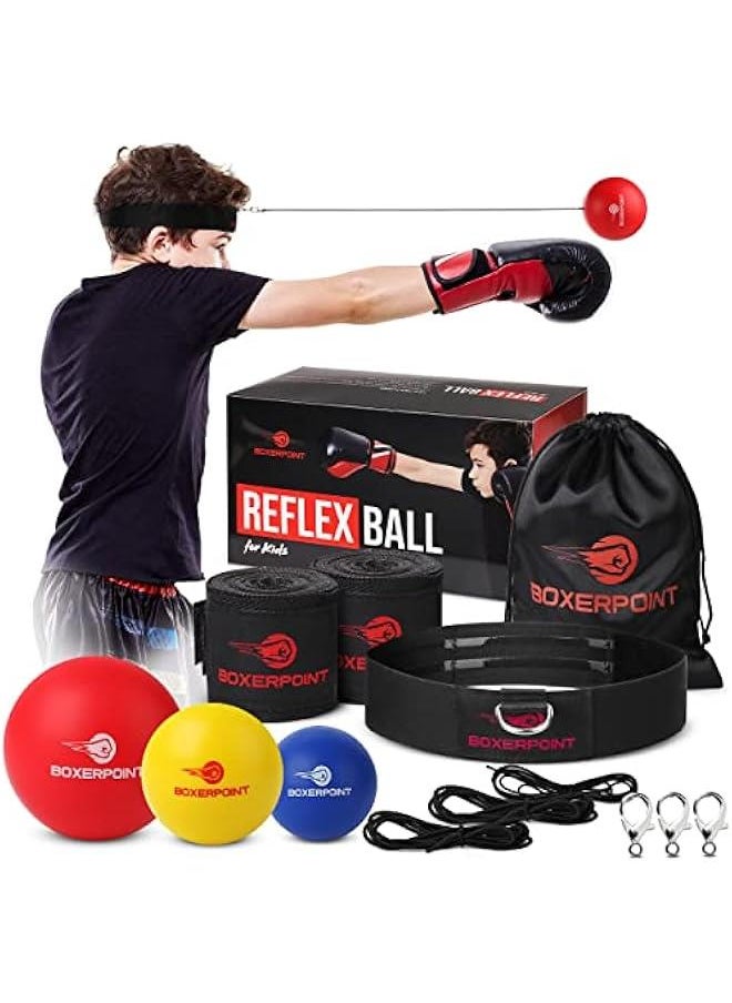 Arabest - Enhance Hand-Eye Coordination and Reaction Speed with Reflex Ball Set for Adults and Kids - Includes Headband, Carry Bag, and Hand Wraps - Improve Punching Skills and Fight Reaction Time - Image 1