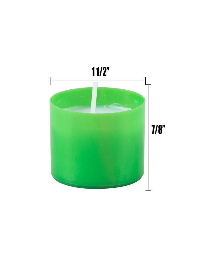 Stonebriar 96 Pack Multicolor Unscented 6 to 7 Hour Long Burning Tea Light Candles - Image 4