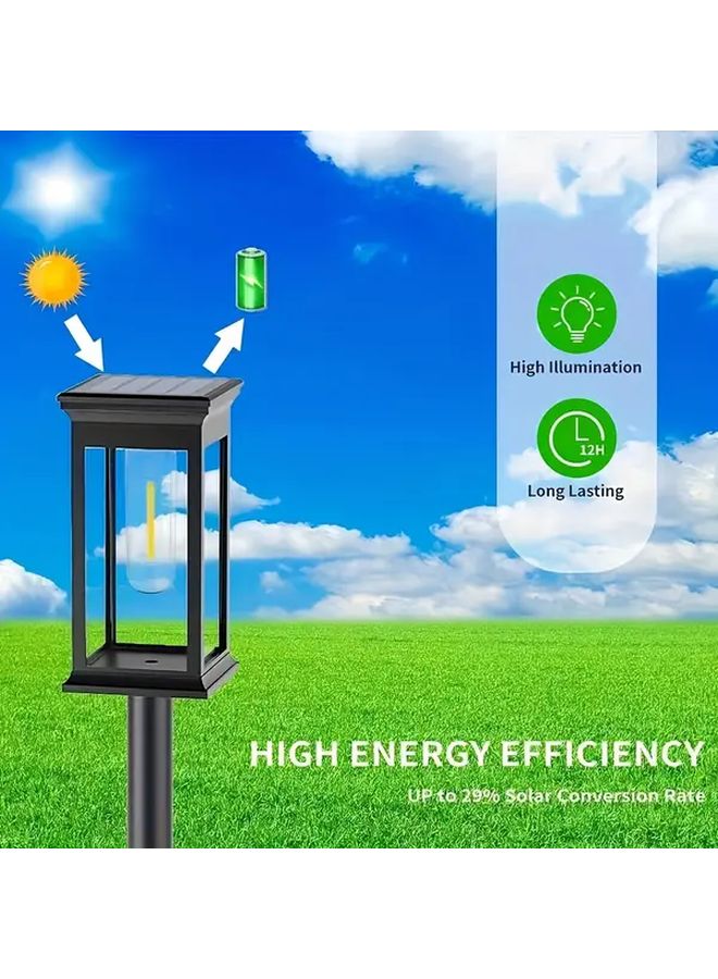 6 Pcs Solar Pathway Lights Outdoor Auto On Off Garden Lawn Landscape Lighting - Image 5