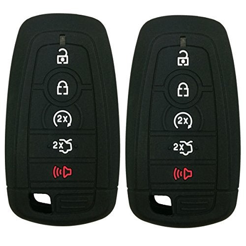 Coolbestda 2Pcs Coolbestda Key Fob Full Protector Remote Cover Case for 2018 2019 2020 2021 2022 2023 2024 2025 Ford Bronco Mustang Fusion Raptor F250 F350 F450 F550 Edge Explorer Expedition - Image 1