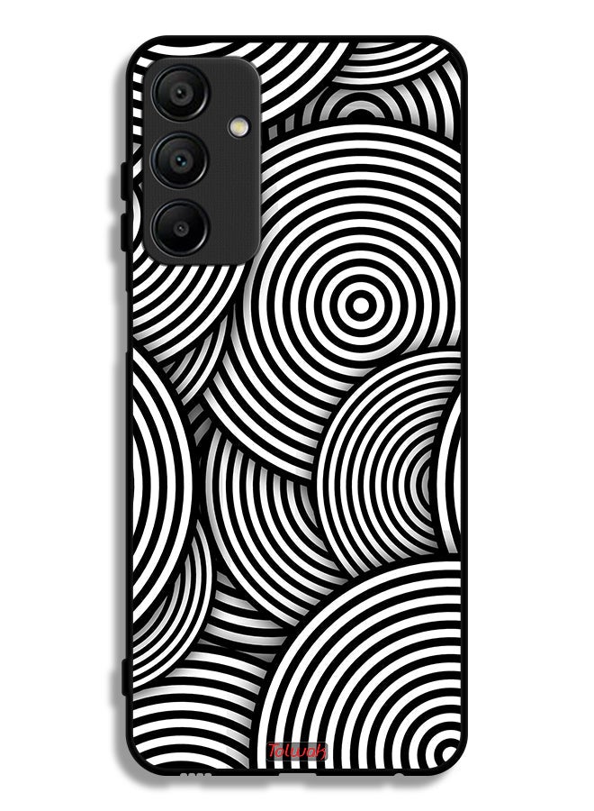 Tolwak Samsung Galaxy A15 5G Protective Case Cover Circles Illusion Pattern - Image 1