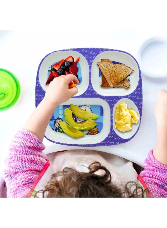 DINEWELL طبق مستطيل للأطفال من داينويل وقت الدراسة - Image 5