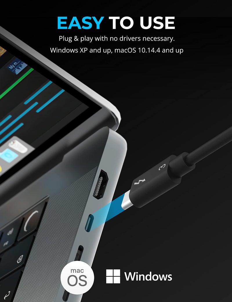 SABRENT Thunderbolt 3 & USB 3 Type C to CFexpress Card Reader (CR-T3CF) - Image 5