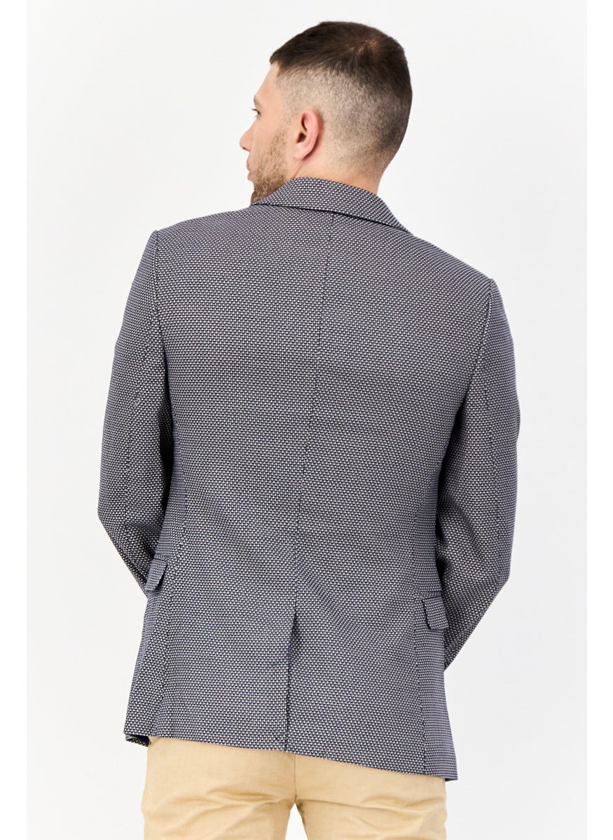 Asos Design - Men Regular Fit Allover Print Casual Blazer, Multicolor - Image 1