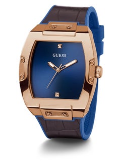 GUESS Men's Analog Tonneau Shape Silicone Wrist Watch GW0386G2 - 43 Mm  - Image 2