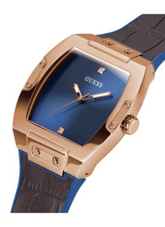 GUESS Men's Analog Tonneau Shape Silicone Wrist Watch GW0386G2 - 43 Mm  - Image 3