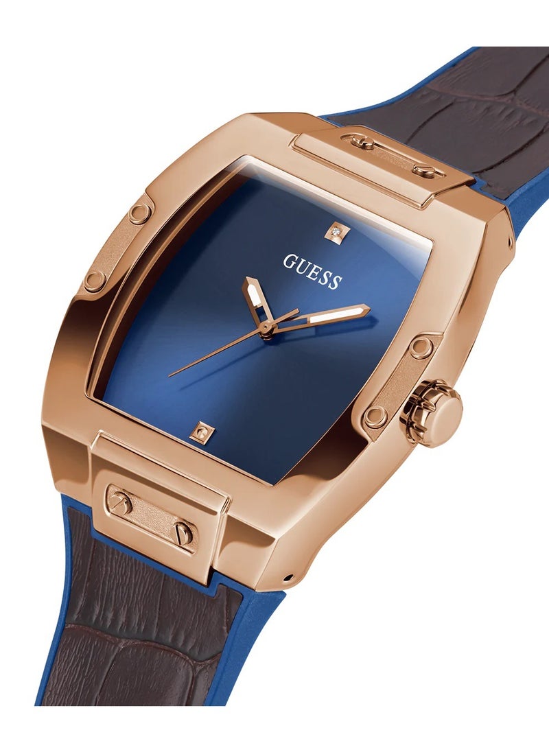 GUESS Men's Analog Tonneau Shape Silicone Wrist Watch GW0386G2 - 43 Mm  - Image 3
