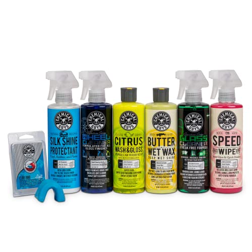 Chemical Guys HOL124 Car Cleaning Kit 7 Items Including 6 16 oz Chemicals